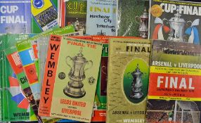 Collection of FA Cup Final football programmes 1965 onwards including 1965 through to 1984, does not