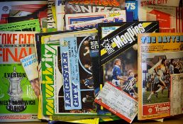 Selection of 1970s onwards West Bromwich Albion football programmes includes both home and away