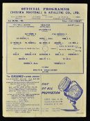 1945 North v South Cup Winners Chelsea v Bolton Wanderers football programme date 2 June, single