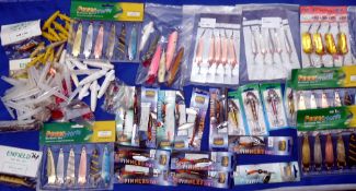 LURES: (Qty) Large quantity of mainly unused spinners, spoons, Devon shells and plugs, incl. DAM,