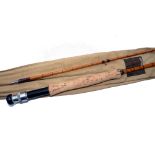 ROD: Hardy The Perfection Palakona 9' 2 piece trout fly rod, No. H39317C, burgundy close whipped,