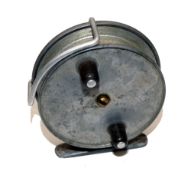 REEL: Hardy The Triumph 3.25" alloy trotting reel, twin black handles, central screw, alloy line