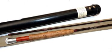 ROD: David Norwich hand built 9' 2 pce high mod carbon trout fly rod, line 6/7, burgundy whipped