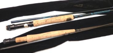 RODS: (2) Eagle Claw Blue Diamond 10'6" 2 piece graphite trout fly rod, USA built, line rate 7/8,