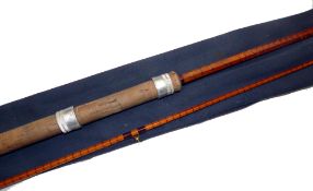 ROD: B James & Son England Richard Walker Avon Mk1V rod, 10' 2 piece split cane, burgundy close