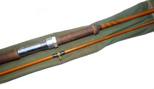 ROD: Hardy The No.2 LRH Spinning rod, 9'6" 2 piece Palakona, post numbered, no intermediate whips,