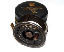 REEL : Hardy The Golden prince alloy fly reel, First Edition No 605, line 9/10, bronze finish,