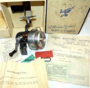 REEL: Fine Hardy Altex No2 MK5 spinning reel in little used condition, right hand folding handle,