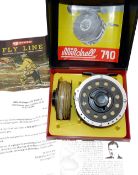 REEL: Mitchell 710 Automatic fly reel in fine condition, c/w spare spool, handbooks, letters and