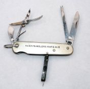 ANGLER'S KNIFE: Hardy No.3 Angler's Knife, c/w full set of blades, disgorgers, scissors and