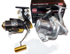 REELS: (2) Penn Surf Master 850 alloy long cast reel, front drag, rear check, c/w spare spool and