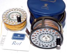 REEL & SPOOL: (2) Hardy Zenith wide drum alloy fly reel in as new condition, rim tension