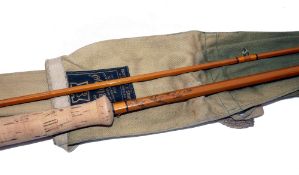 ROD: Fine late Hardy The Wye 11' 2 piece Palakona fly rod in little used condition, post numbered,