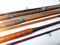 RODS: (3) Collection of 3 vintage pike and pier style rods, a Modern Arms Neptune 8' 2 piece heavy