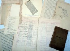 EPHEMERA: Manuscript Fishing Diary 1913-1919 from collection of B.E. Foster Marshall of Taunton