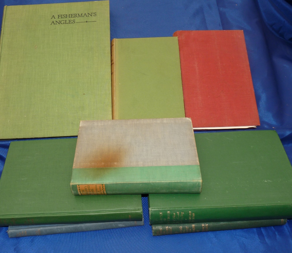 Eight Game Fishing Volumes - Williams, C - "A Dictionary Of Trout Flies" 2nd ed 1950, Chalmers, PR -