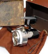 REEL: Fine Hardy Altex No2 MK5 spinning reel in black war time finish, right hand folding handle