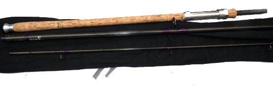 ROD: Hardy The Specialist 12'6", 2 piece with detachable butt carbon rod, purple whipped Seymo