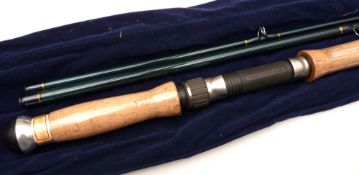 ROD: Masterline 15' 3 piece carbon fibre salmon fly rod, factory sample, rod code BSF1505D label