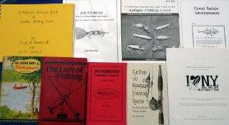 COLLECTORS CATALOGUES: (9) Nine USA reference guide, books and magazines relating to USA lures and