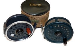 REELS: (2) Orvis Rocky Mountain 3" alloy trout fly reel, rear disc adjuster, quick release spool,