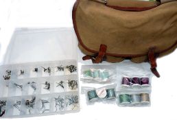 ACCESSORIES: (Qty) Collection of vintage rod building parts, approx.100 rod rings, but, tip and