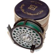 REEL: Hardy LRH lightweight alloy trout fly reel, heavy U shaped line guide, rim tension