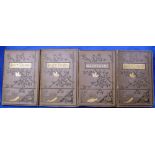 4 x Volumes of The Anglers Evenings - 1st series 1880, 1st series 2nd edition 1883, 2nd series