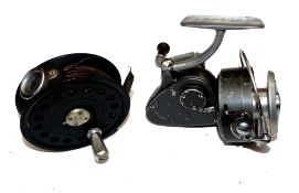 REELS (2): Hardy Exalta spinning reel, full bail arm alloy spool with 2 point tensioner, screw