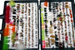 FLIES: Large collection of trout fishing flies,(100's) assorted patterns from buzzers to shrimps,