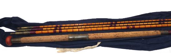 ROD: Hardy Palakona Hi Regan 16', 3 piece + correct spare tip salmon fly rod, No.42364, Patent steel