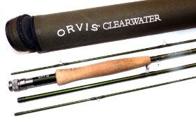 ROD: Orvis Clearwater 10' 4 piece graphite trout fly rod, fine condition, line rate 5, green