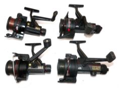 REELS: (4) Four Abu Cardinal reels, a pair of 664GT baitrunner style reels, with finger lift