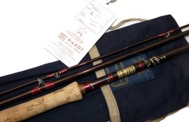 ROD: Hardy Graphite Salmon Fly Deluxe Rod 13'9" 3 piece, line rate 9, burgundy blank, whipped