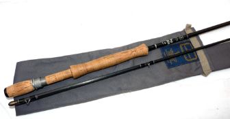 ROD: Hardy Ultralite 10'6" 2 piece carbon trout fly rod, grey blank, guides whipped black, tipped