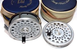 REEL & SPOOL: Hardy Marquis 7 alloy trout fly reel, U shaped line guide, correct smooth alloy