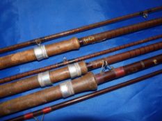 RODS: (3) Pair of B James in association with Bruce & Walker Mk1V Avon Compound Taper rods, 10' 2