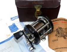 REEL: Abu Ambassadeur 6000C black multiplier reel, fine condition, foot stamp 047000, level wind,