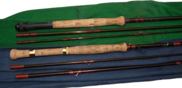 RODS: (2) Bruce & Walker The Drifter 11' 3 piece carbon trout fly rod, line rate 4/5, burgundy