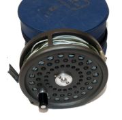 REEL: Late model Hardy Marquis 8/9 alloy trout fly reel in fine condition, 2 screw latch, U shaped
