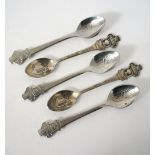 FIVE ROLEX BUCHERER ADVERTISING SPOONS