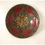 FRENCH MOROCCAN GLAZED POTTERY FRUIT BOW