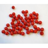 SELECTION OF LOOSE CORAL BEADS