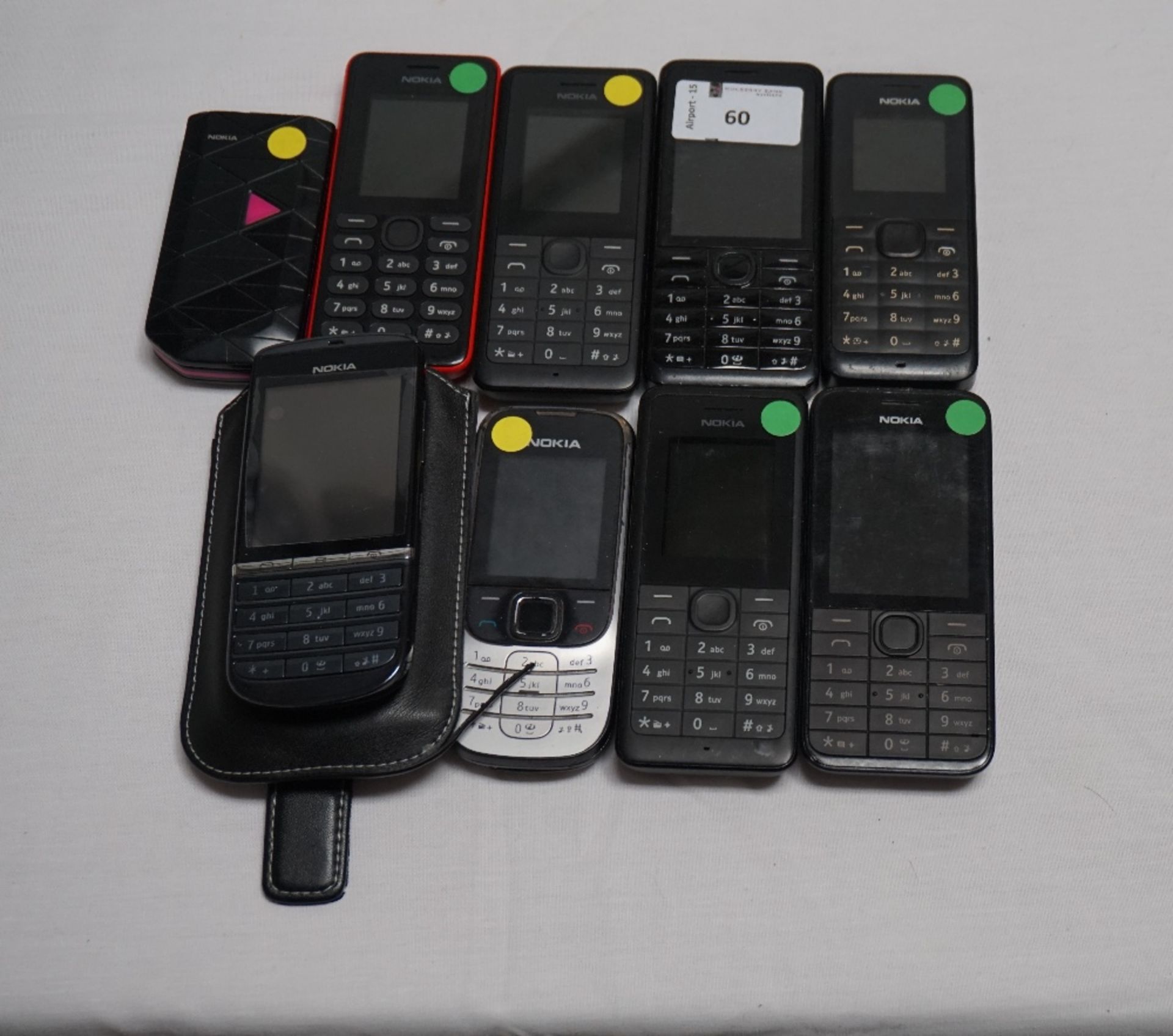 SELECTION OF NINE NOKIA PHONES