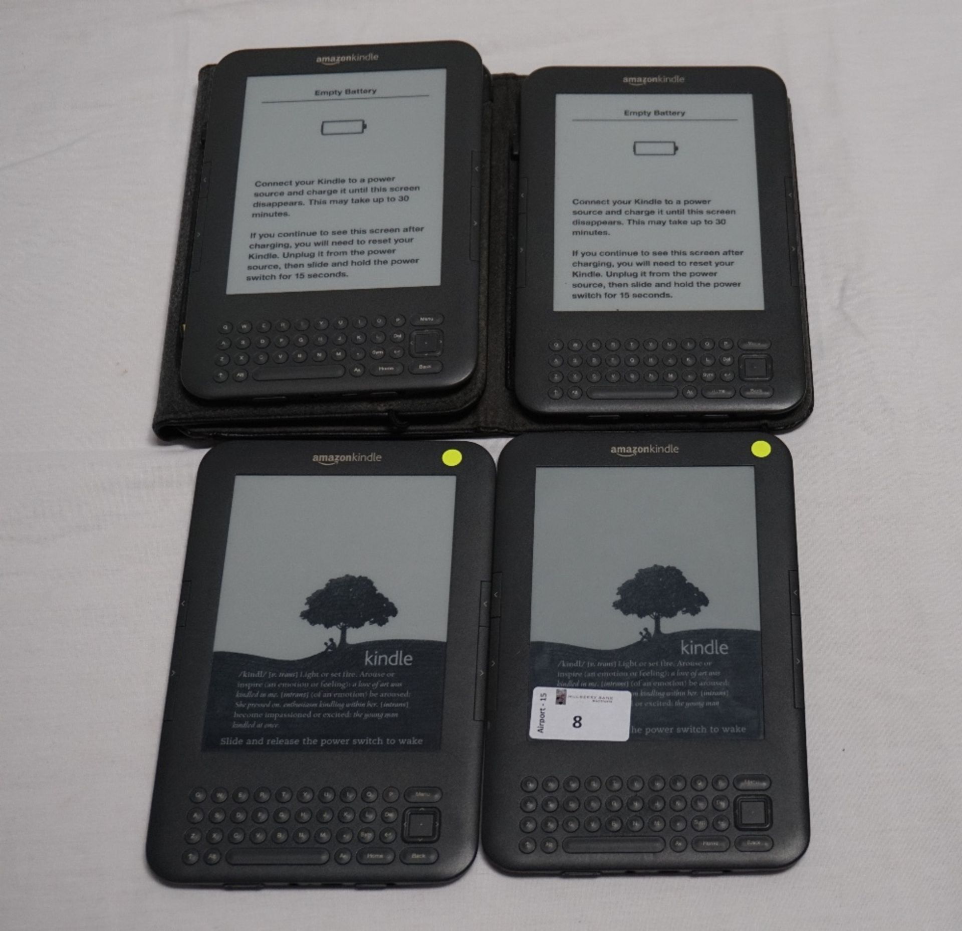 FOUR KINDLE DEVICES