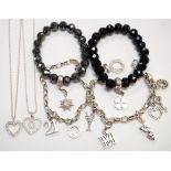 COLLECTION OF THOMAS SABO JEWELLERY comprising four Charm Club bracelets,