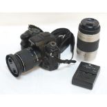 'KONICA MINOLTA' DYNAX 7D DIGITAL CAMERA with two lenses and battery charger