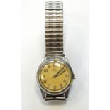 1940's GENTLEMAN'S ROLEX STAINLESS STEEL WRISTWATCH the circular dial signed Rolex with a luminous