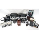 COLLECTION OF CAMERAS AND ACCESSORIES