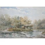 PAIR OF RURAL WATERCOLOUR SCENES